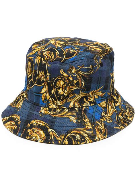 blue versace hat